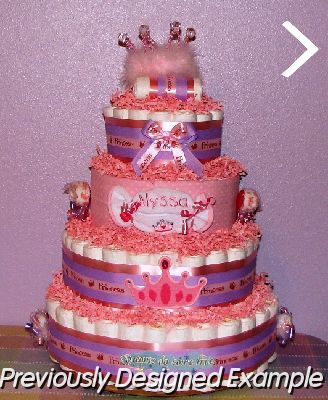 BumbleBee (32).JPG - 5 Tier Princess Diaper Cake